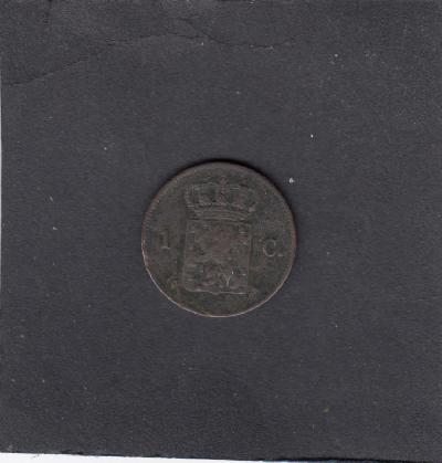 Beschrijving: 1 Cent WILLEM III  